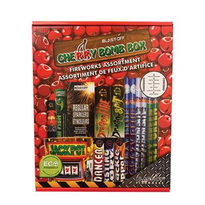 Blast Off Cherry Bomb Box Fireworks Kit