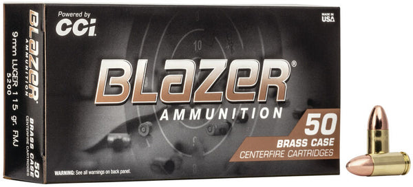 Blazer Brass 9mm 115gr FMJ