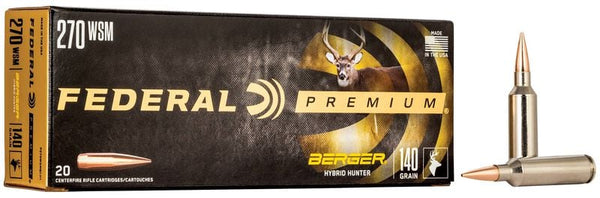 Federal Berger Hybrid Hunter 270WSM 140gr