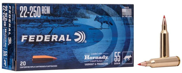 Federal Varmint & Predator 22-250 55gr