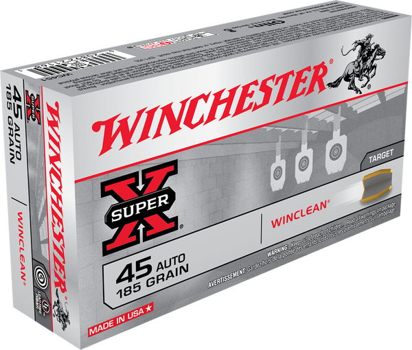 Winchester 45 Auto 185gr Winclean