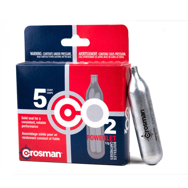 Crosman C02 Powerlet Cartridges 5 pk