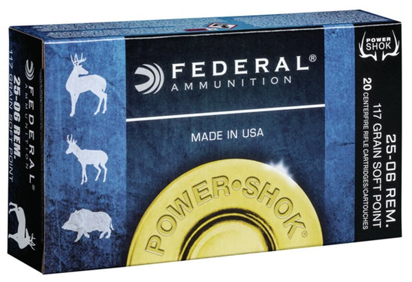 117gr SP Federal Power-Shok 25-06