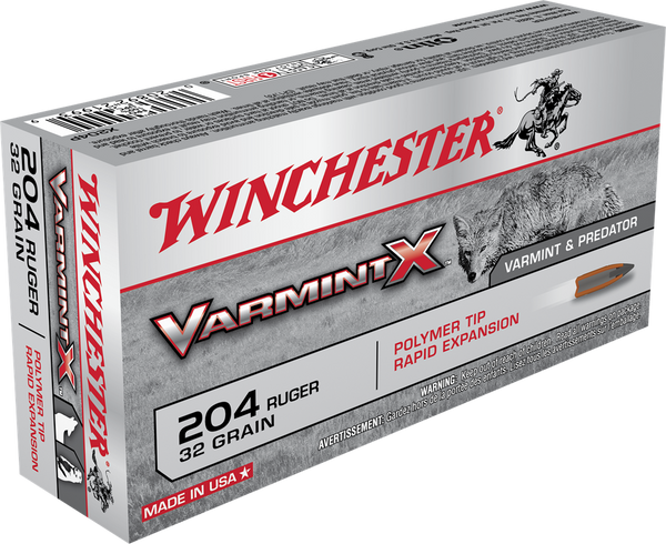 32 gr Polymer Tip Winchester Varmint-X 204 Ruger