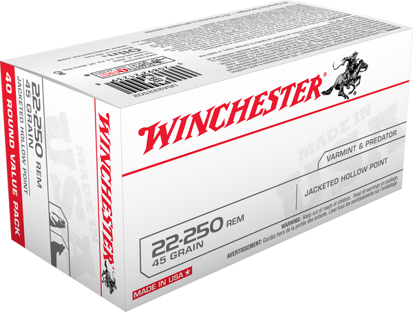 45gr JHP Winchester Value Pack 22-250