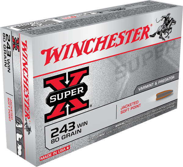 80gr JSP Winchester Super-X 243